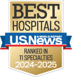 U.S. News & World Report Best Hospitals ranked in 11 specialties 2024-2025.